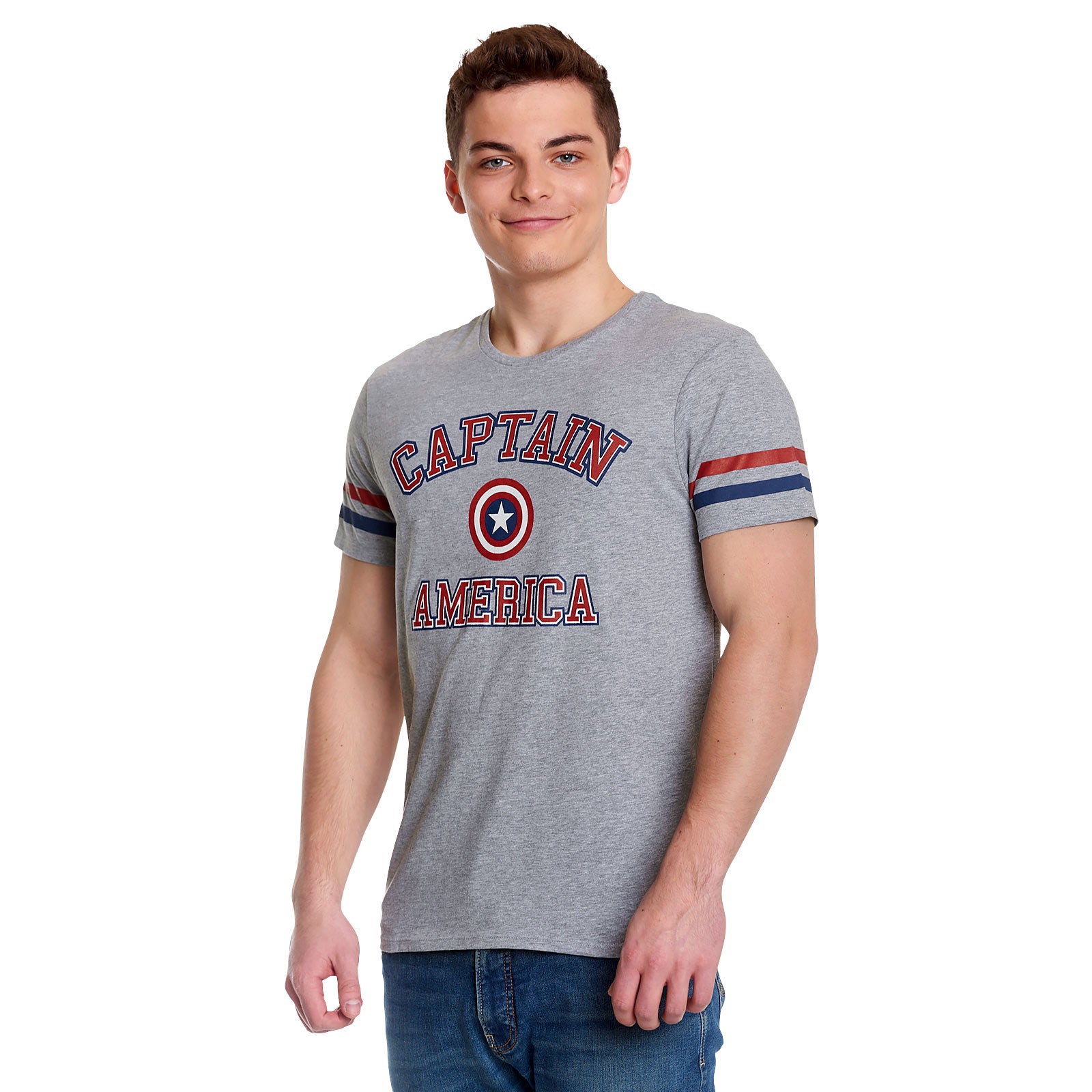 Zdjęcie produktu Captain America - Szara koszulka college