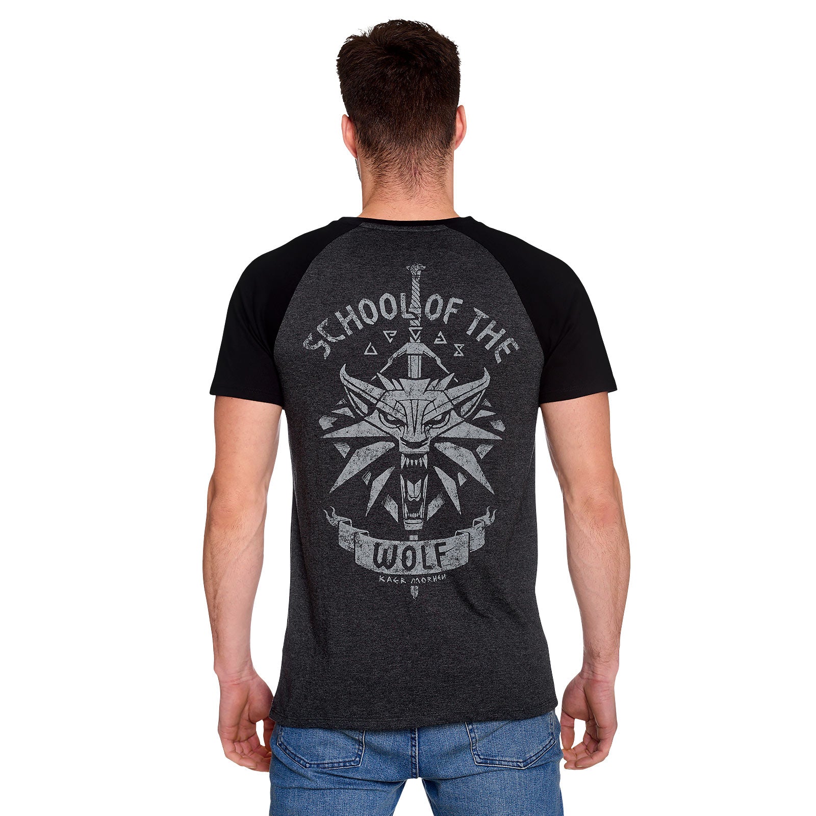 Zdjęcie produktu Witcher - School of the Wolf T-Shirt szary