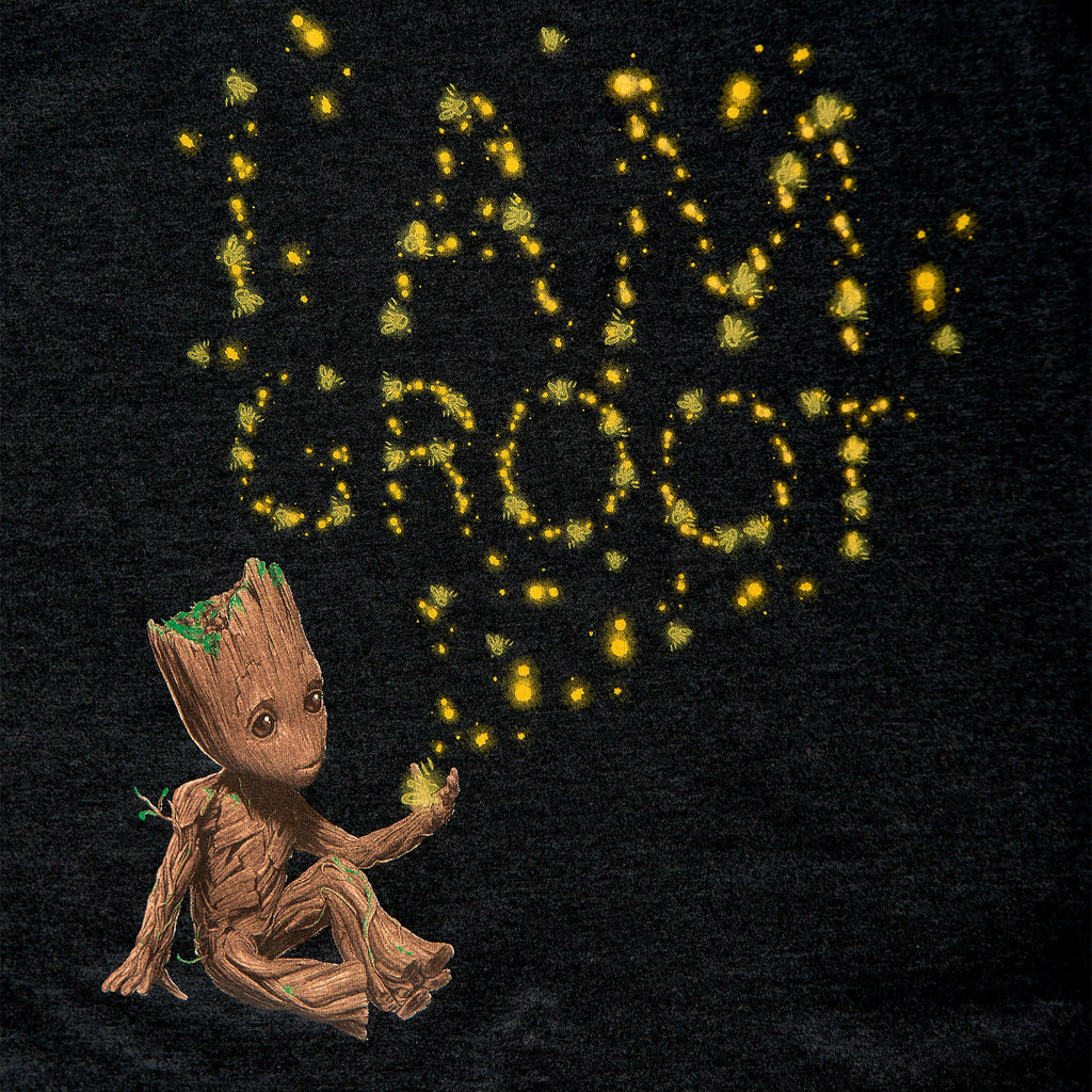 Zdjęcie produktu Guardians of the Galaxy - Groot Glow in the Dark T-Shirt dla dzieci szare