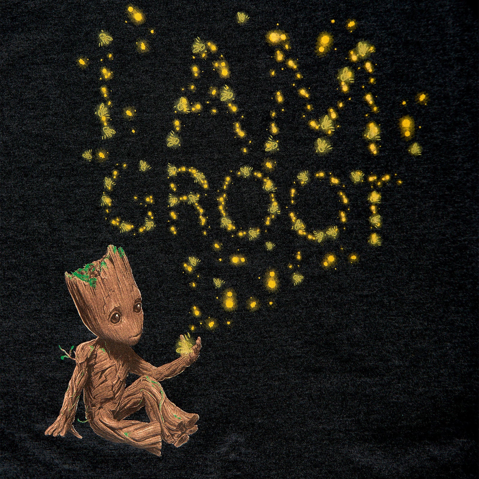 Zdjęcie produktu Guardians of the Galaxy - Groot Glow in the Dark T-Shirt dla dzieci szare