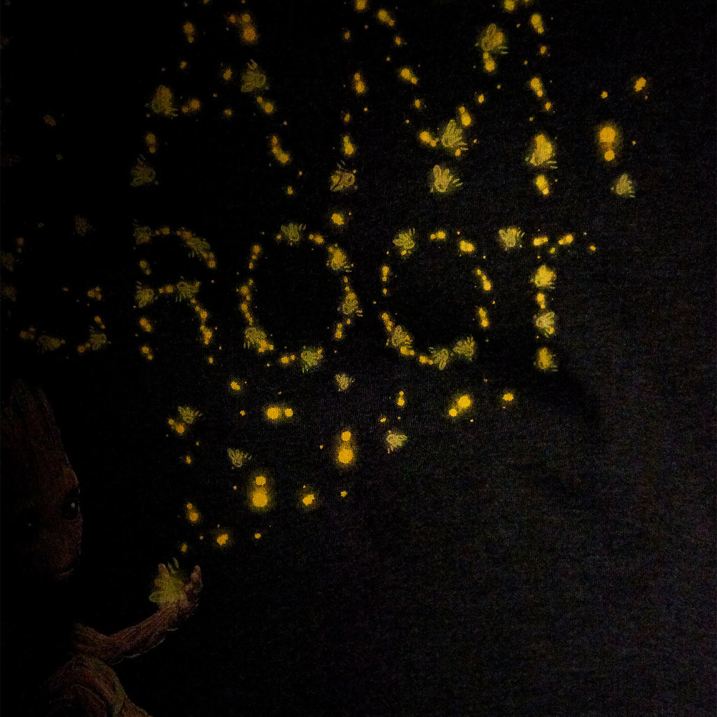 Zdjęcie produktu Guardians of the Galaxy - Groot Glow in the Dark T-Shirt dla dzieci szare