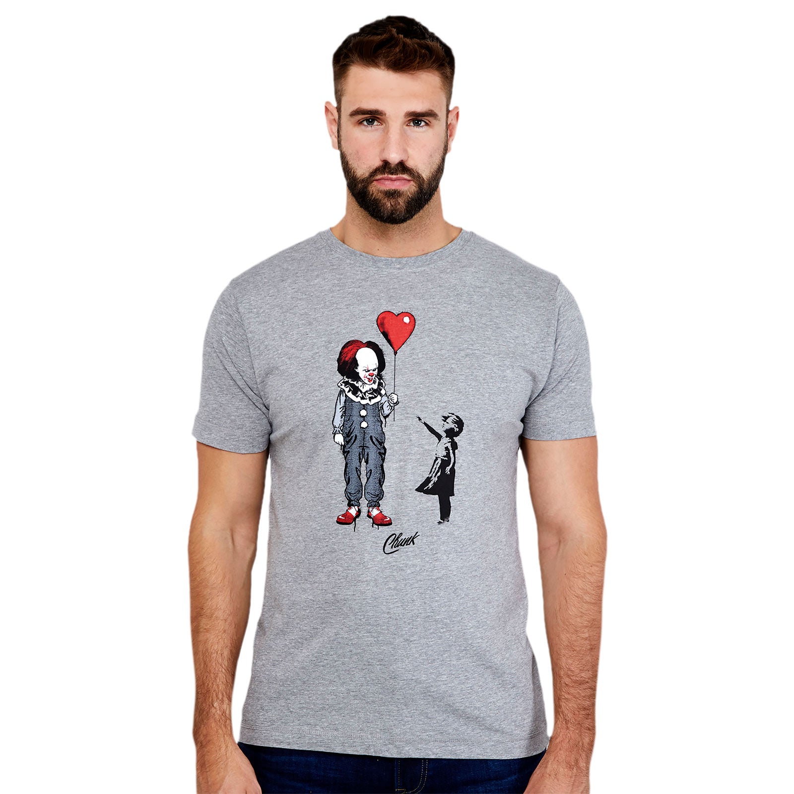 Product image Pennywise with Heart Balloon T-Shirt for Stephen King's IT Fans