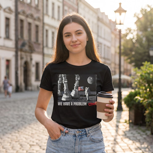 Zdjęcie produktu Houston We Have a Problem Koszulka dla fanów Star Wars czarna