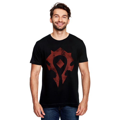 Zdjęcie produktu World of Warcraft - Horde Spray Logo T-Shirt czarne
