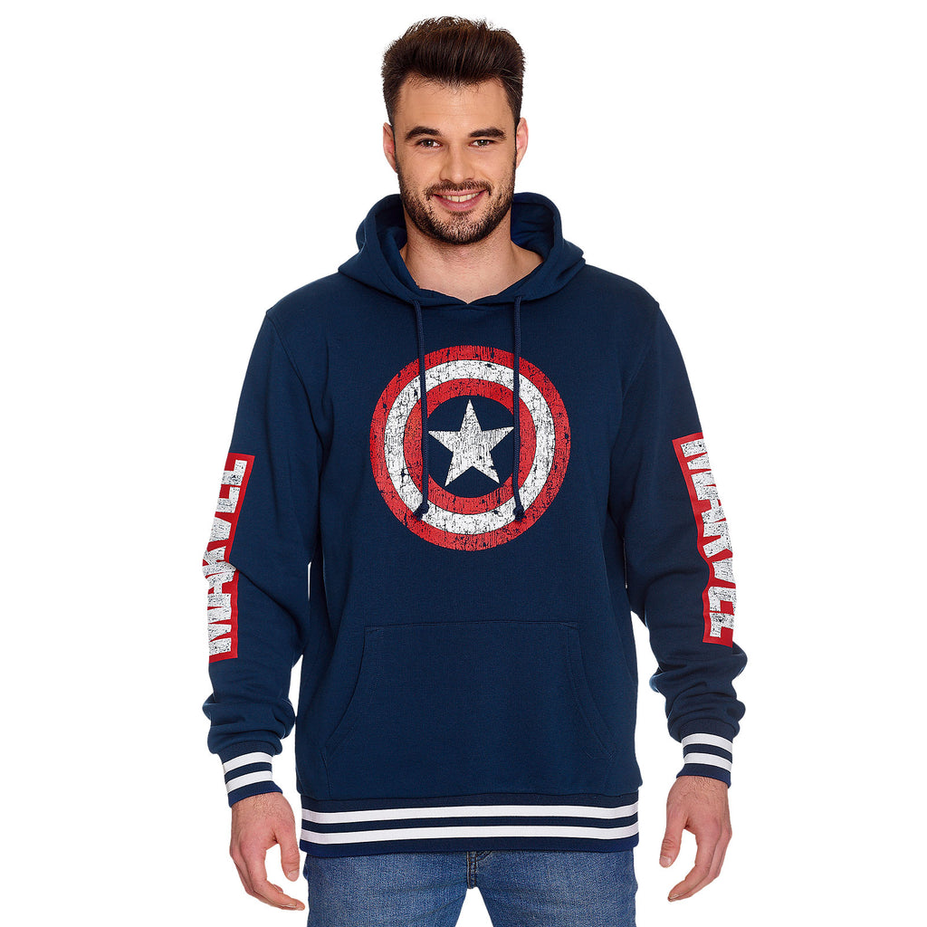 Product image Captain America - Shield Distressed Logo Hoodie blue