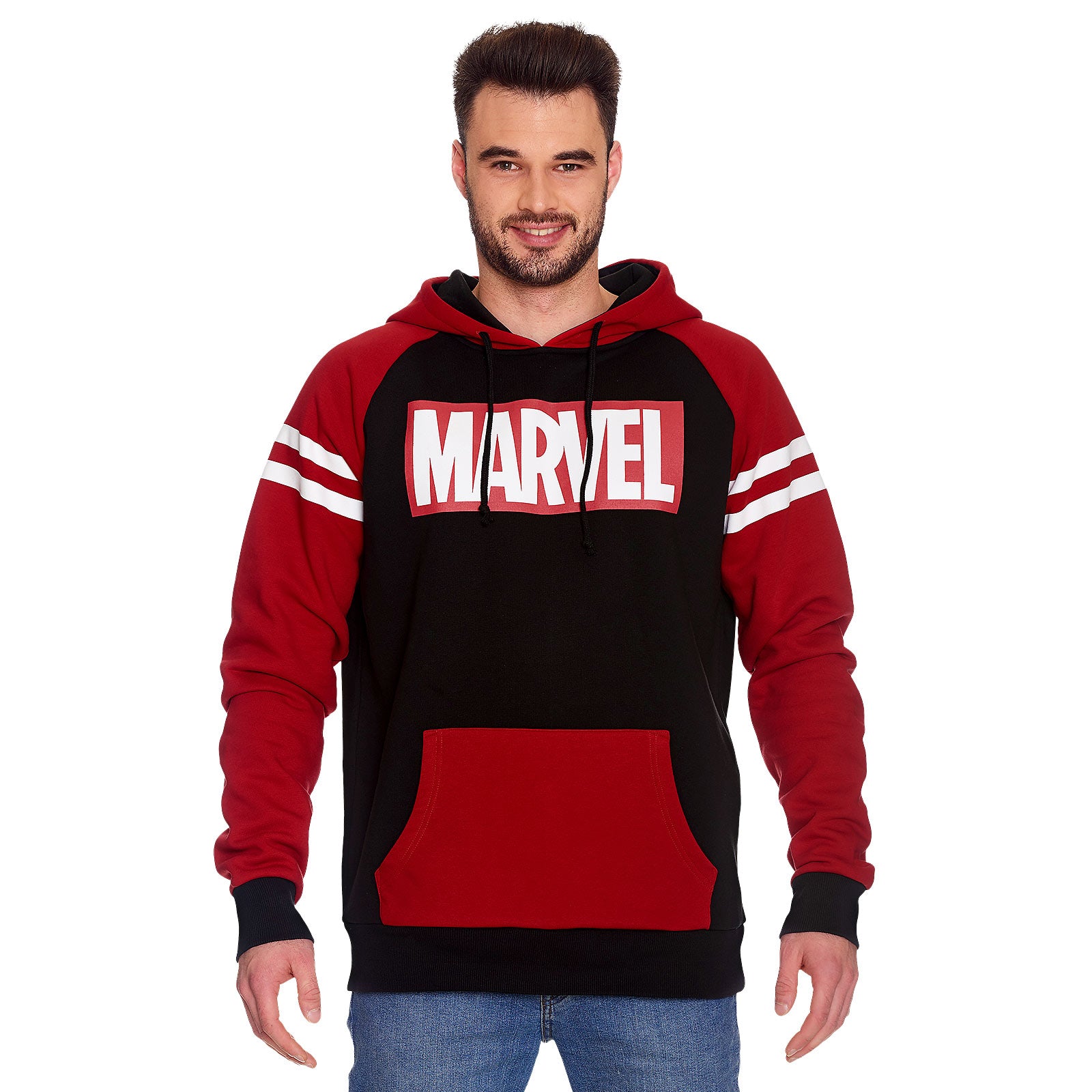 Zdjęcie produktu Marvel - Bluza z kapturem logo czerwono-czarna