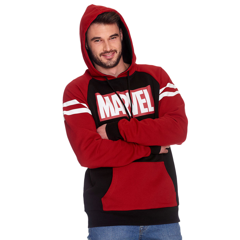 Zdjęcie produktu Marvel - Bluza z kapturem logo czerwono-czarna