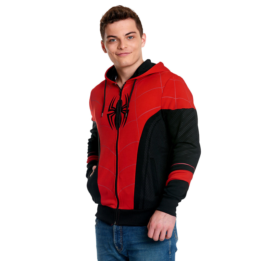 Zdjęcie produktu Spider-Man - Czerwona i Czarna Kurtka z Kapturem