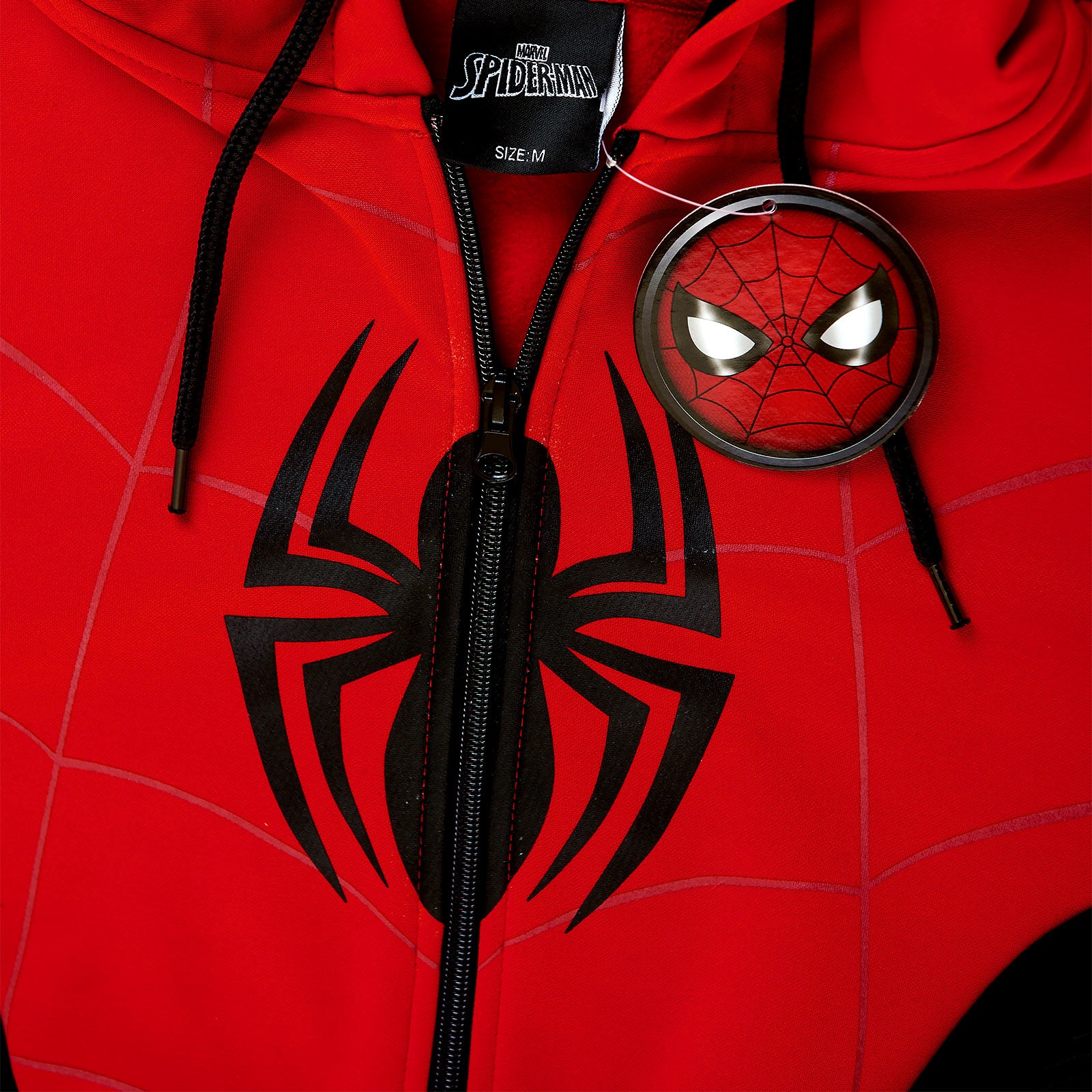 Zdjęcie produktu Spider-Man - Czerwona i Czarna Kurtka z Kapturem