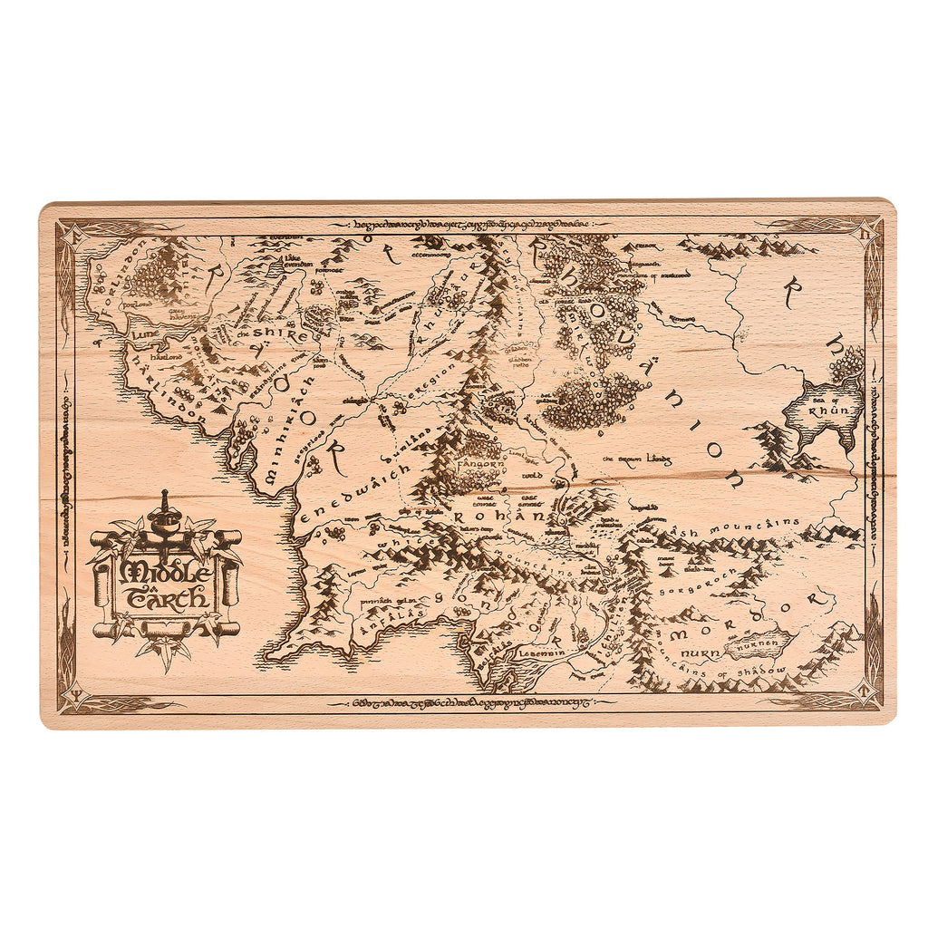 Product image The Lord of the Rings - Middle Earth Map Cutting Board Beech