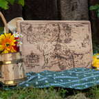 Product image The Lord of the Rings - Middle Earth Map Cutting Board Beech