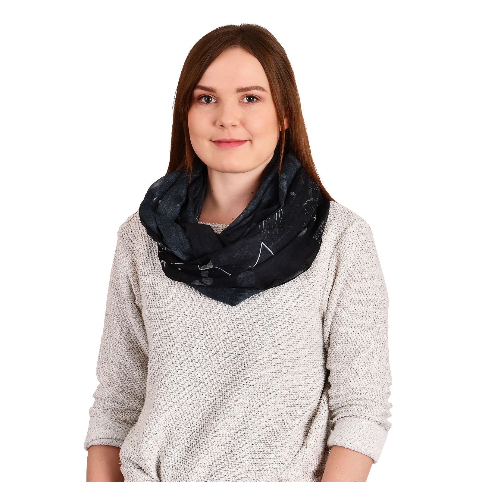 Product image Harry Potter - Marauder's Map Loop Scarf Black
