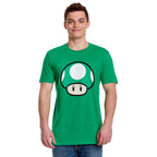 Zdjęcie produktu Super Mario - Koszulka 1 UP Grzyb zielona