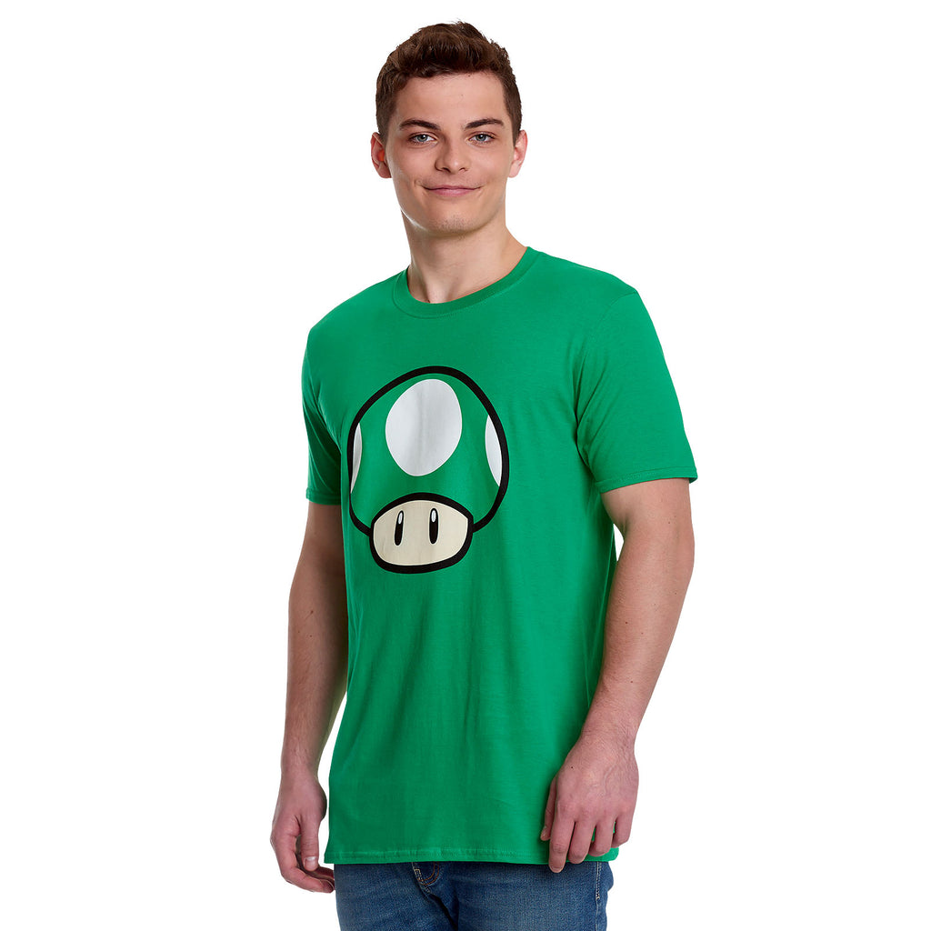 Zdjęcie produktu Super Mario - Koszulka 1 UP Grzyb zielona