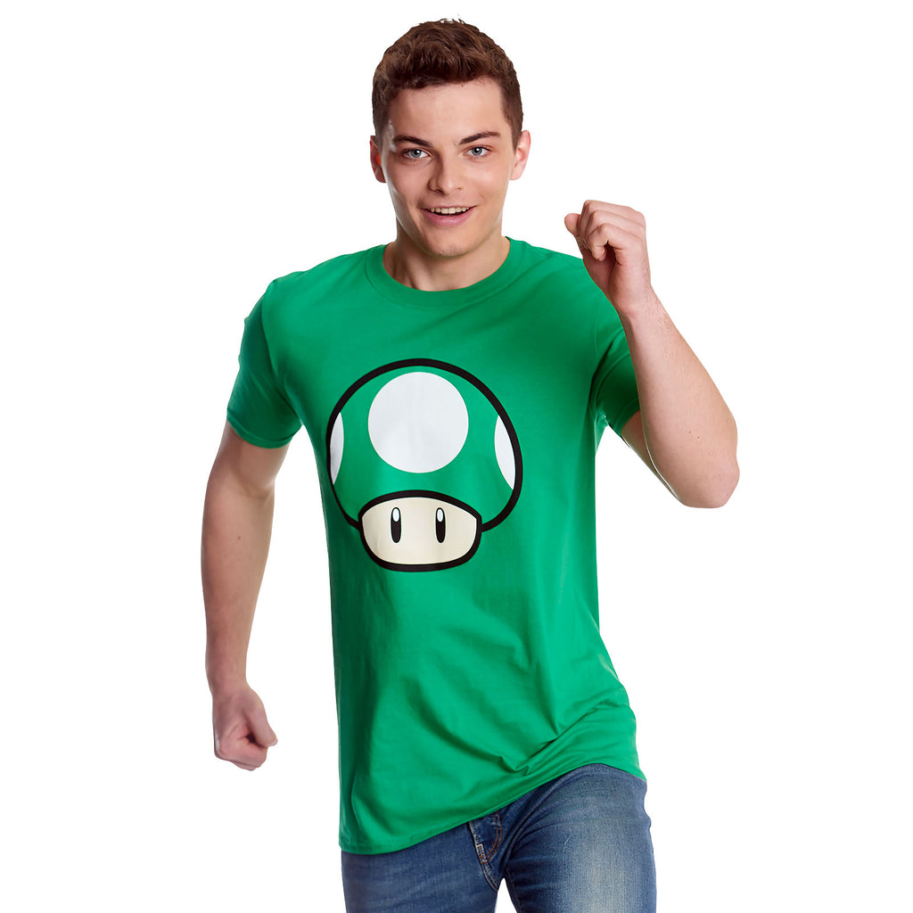 Zdjęcie produktu Super Mario - Koszulka 1 UP Grzyb zielona