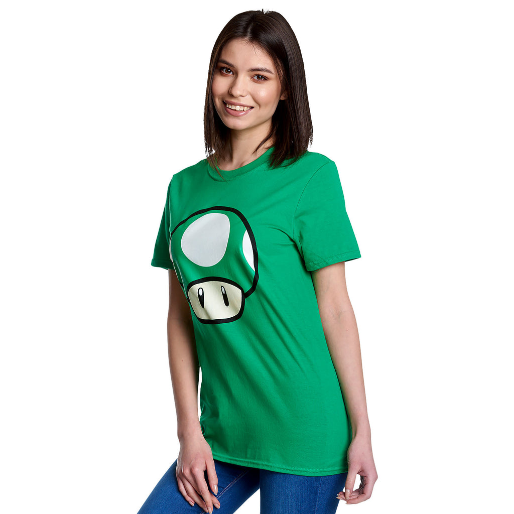 Zdjęcie produktu Super Mario - Koszulka 1 UP Grzyb zielona