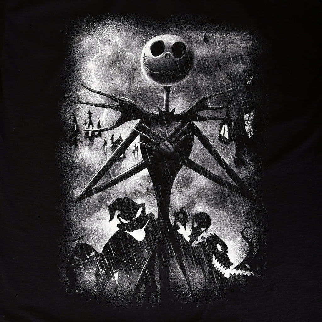 Zdjęcie produktu Nightmare Before Christmas - Jack Stormy Skies T-Shirt czarne