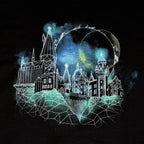 Zdjęcie produktu Harry Potter - Koszulka szkic Hogwarts at Night czarna