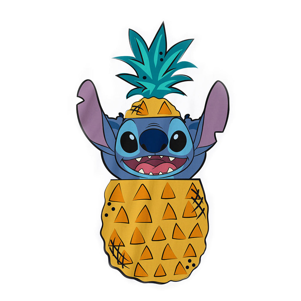 Zdjęcie produktu Lilo & Stitch - T-shirt damski Ananas Stitch biały