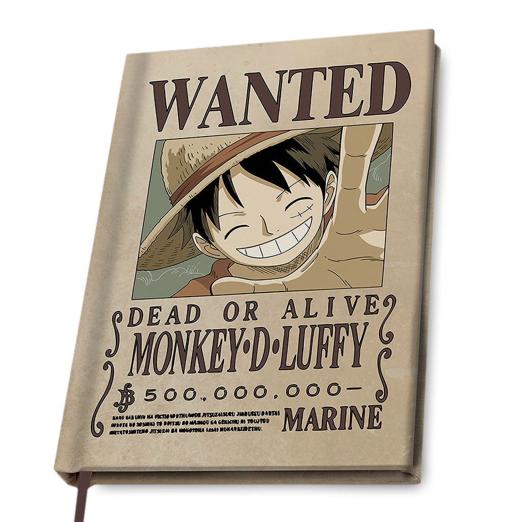 Zdjęcie produktu One Piece - Wanted Luffy Notes A5