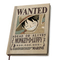 Zdjęcie produktu One Piece - Wanted Luffy Notes A5