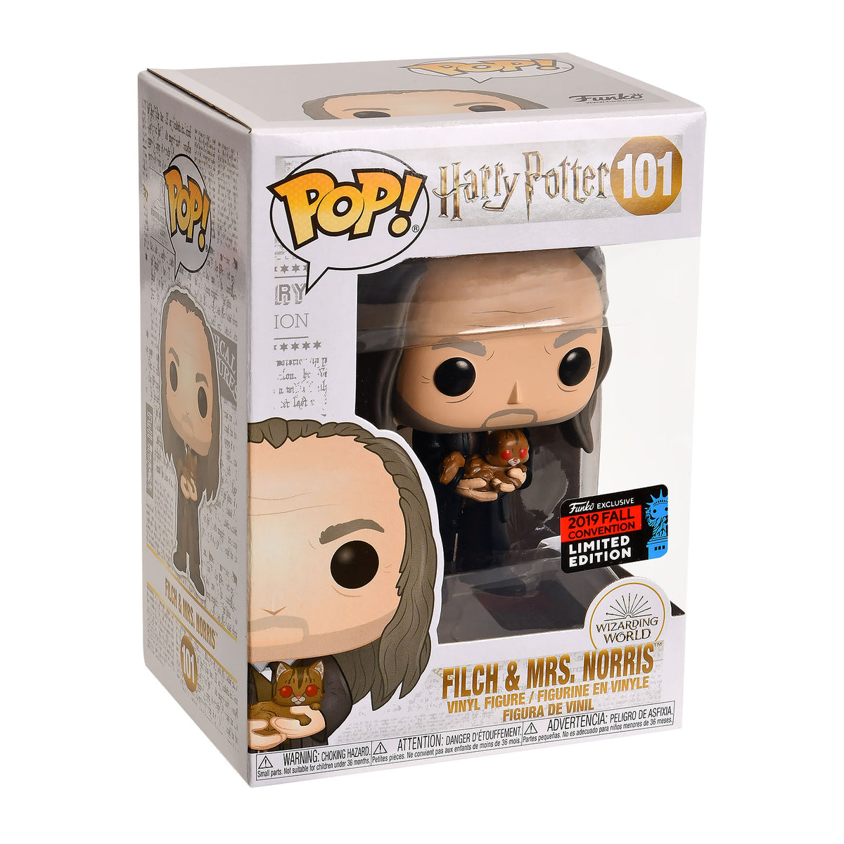 Zdjęcie produktu Harry Potter - Filch z Mrs. Norris Yule Ball Funko Pop Figurka