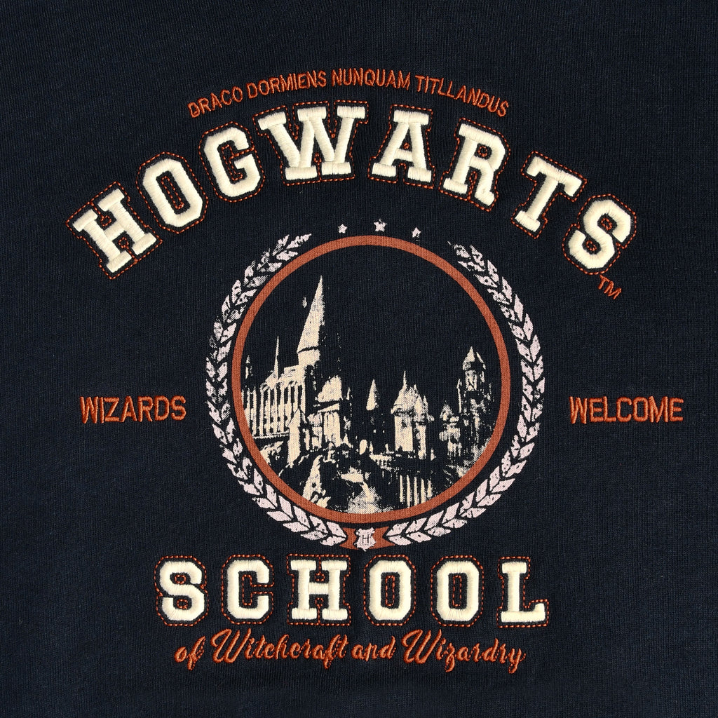Zdjęcie produktu Harry Potter - Hogwarts School Dziecięca Bluza z Kapturem Niebieska