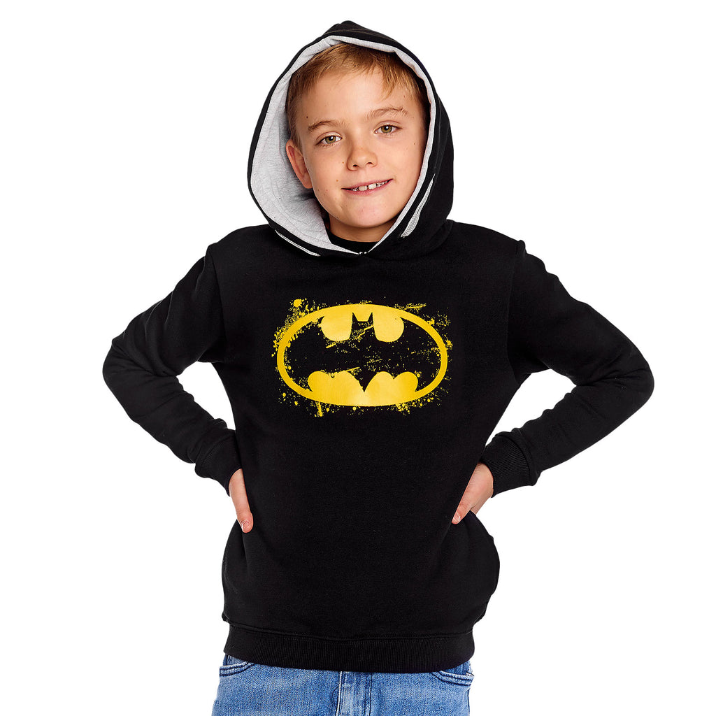 Zdjęcie produktu Batman - Logo Bluza z kapturem dla dzieci czarna