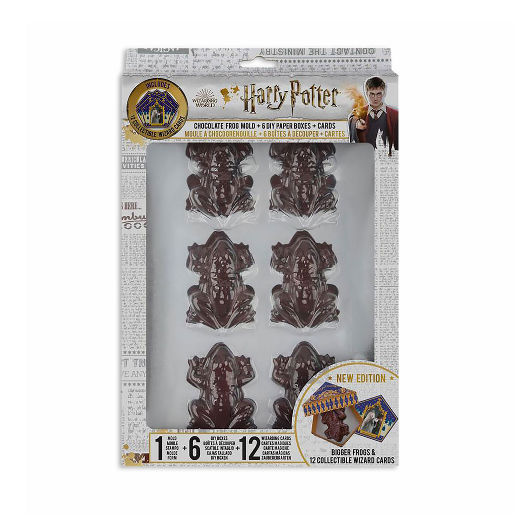Zdjęcie produktu Zestaw form na pralinki w kształcie czekoladowych żab z kartami kolekcjonerskimi - Harry Potter