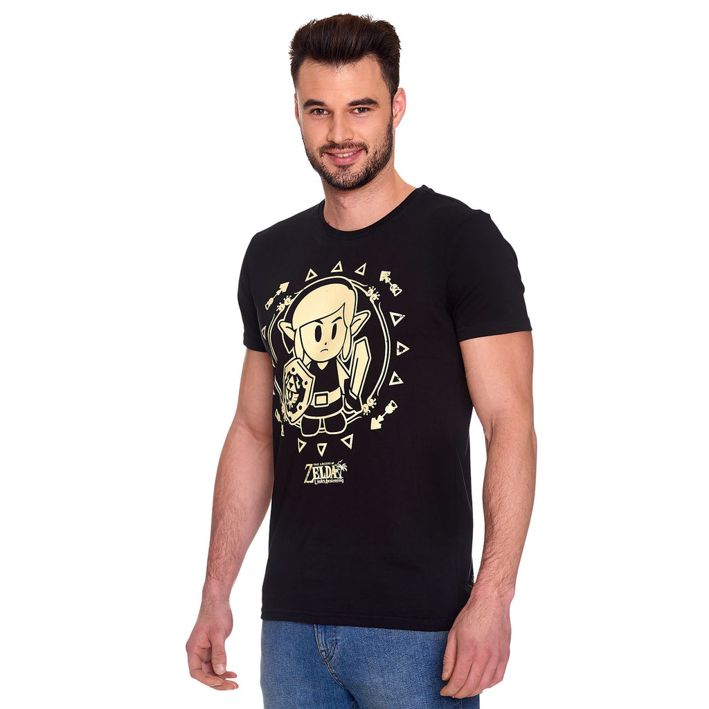 Zdjęcie produktu Zelda - Link's Awakening Tribal T-Shirt czarne