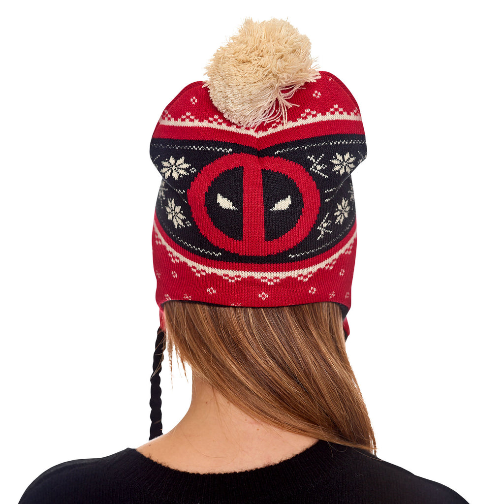 Zdjęcie produktu Deadpool - Czapka z pomponami z logo