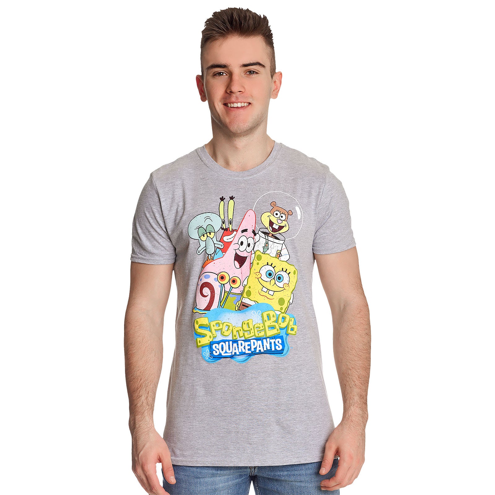 Zdjęcie produktu SpongeBob - Friends Together T-Shirt szary