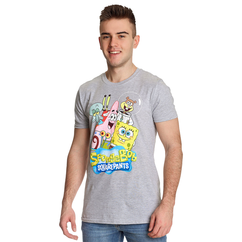 Zdjęcie produktu SpongeBob - Friends Together T-Shirt szary