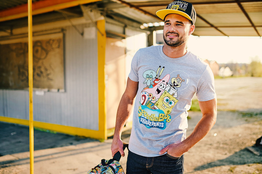 Zdjęcie produktu SpongeBob - Friends Together T-Shirt szary