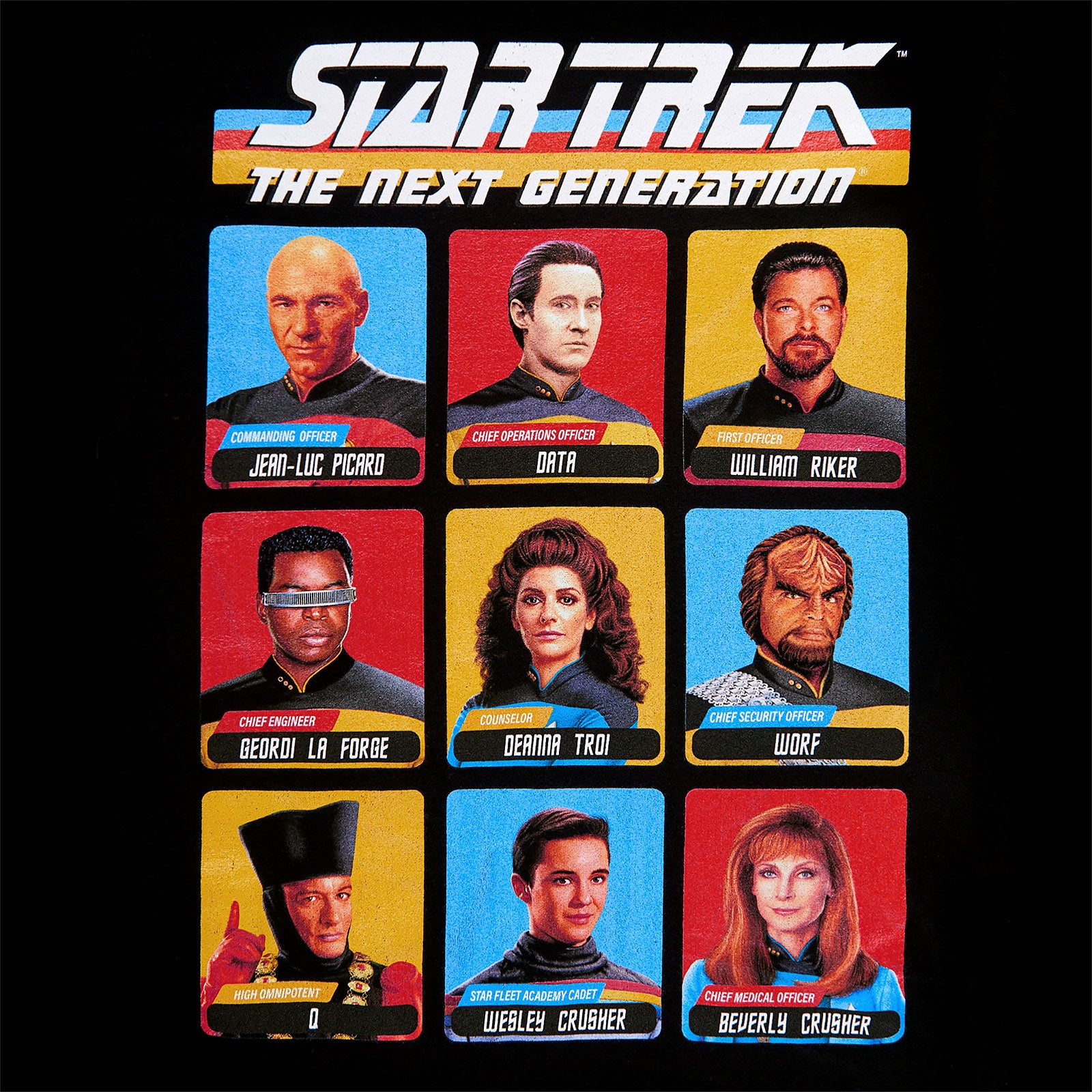 Zdjęcie produktu Star Trek - The Next Generation T-Shirt czarne