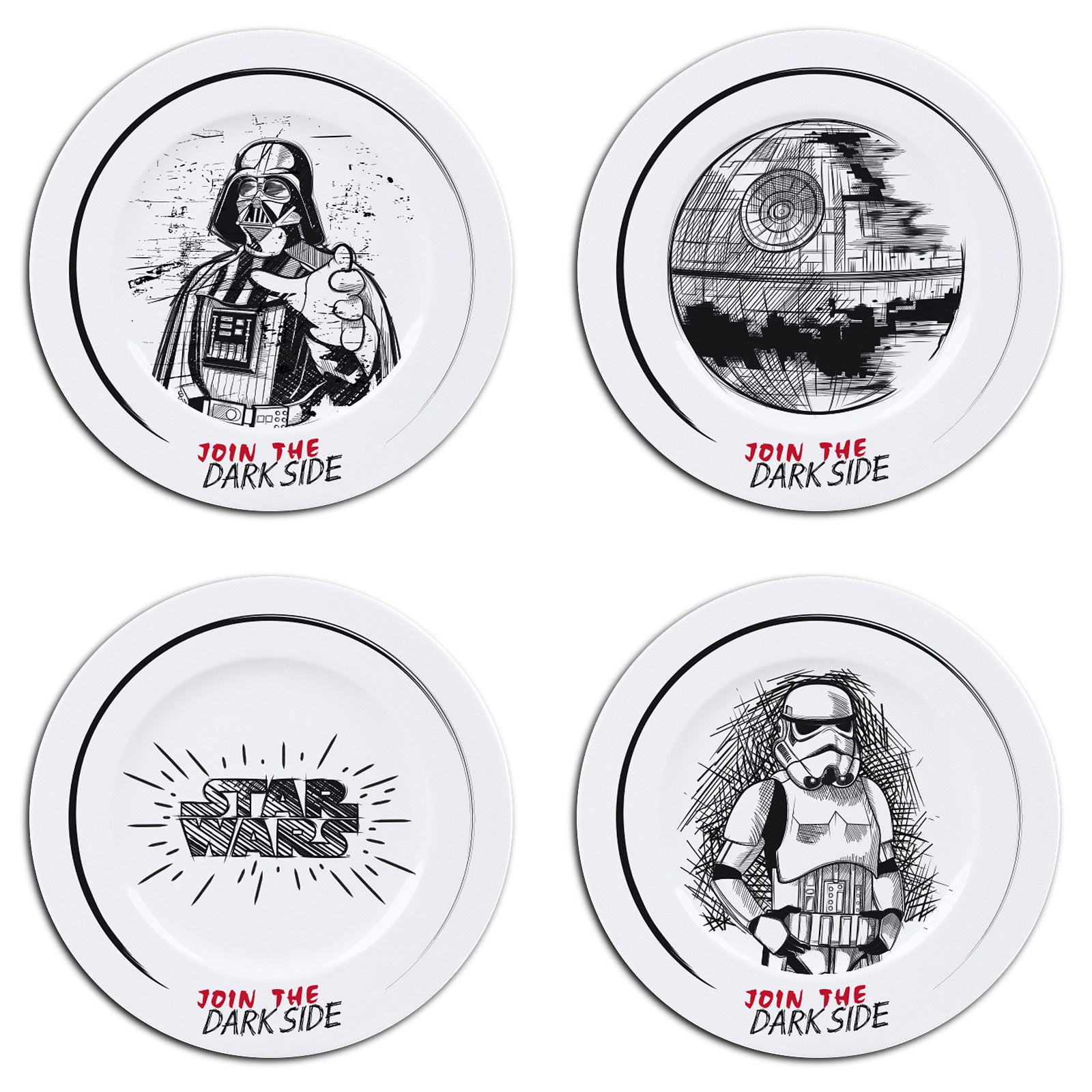 Zdjęcie produktu Star Wars - Dołącz do Ciemnej Strony Zestaw Talerzy