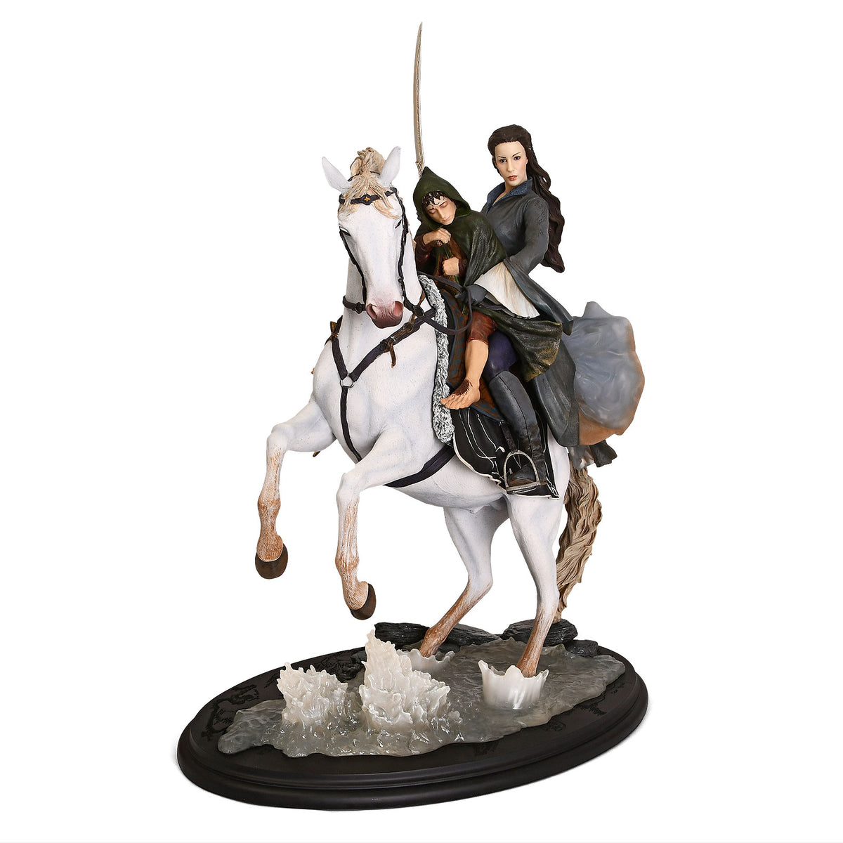 Zdjęcie produktu Władca Pierścieni - Arwen i Frodo na Asfaloth Figurka 48 cm deluxe