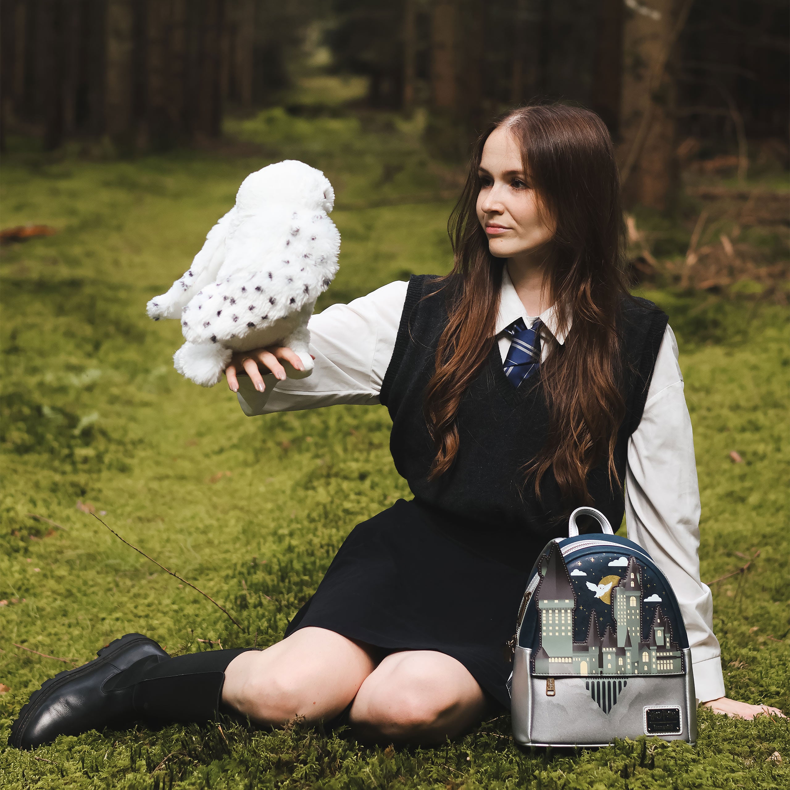 Zdjęcie produktu Hedwiga z rozpostartymi skrzydłami Pluszowa Figurka 28 cm - Harry Potter