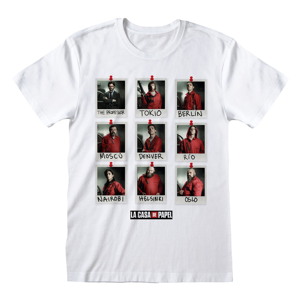 Product image Money Heist - Polaroid T-Shirt white