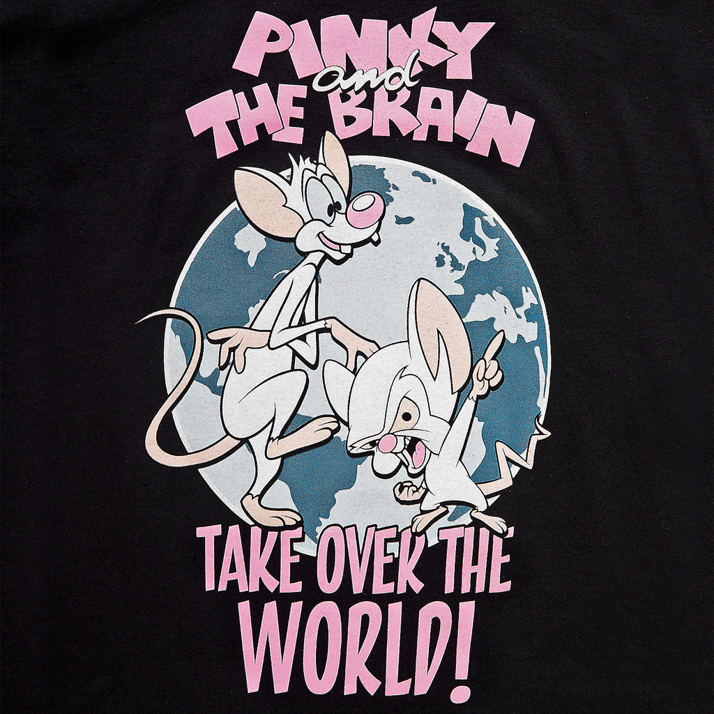 Zdjęcie produktu Pinky i Mózg - Take Over The World T-Shirt czarne