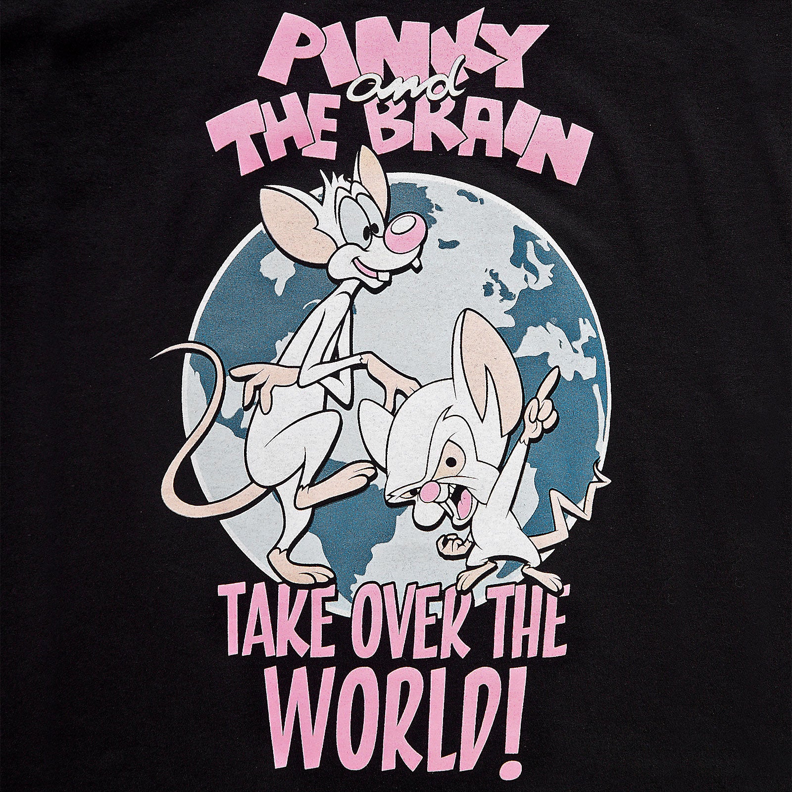 Zdjęcie produktu Pinky i Mózg - Take Over The World T-Shirt czarne
