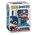 Zdjęcie produktu Avengers - Captain America Mjölnir & Broken Shield Endgame Funko Pop figurka z kiwającą się głową