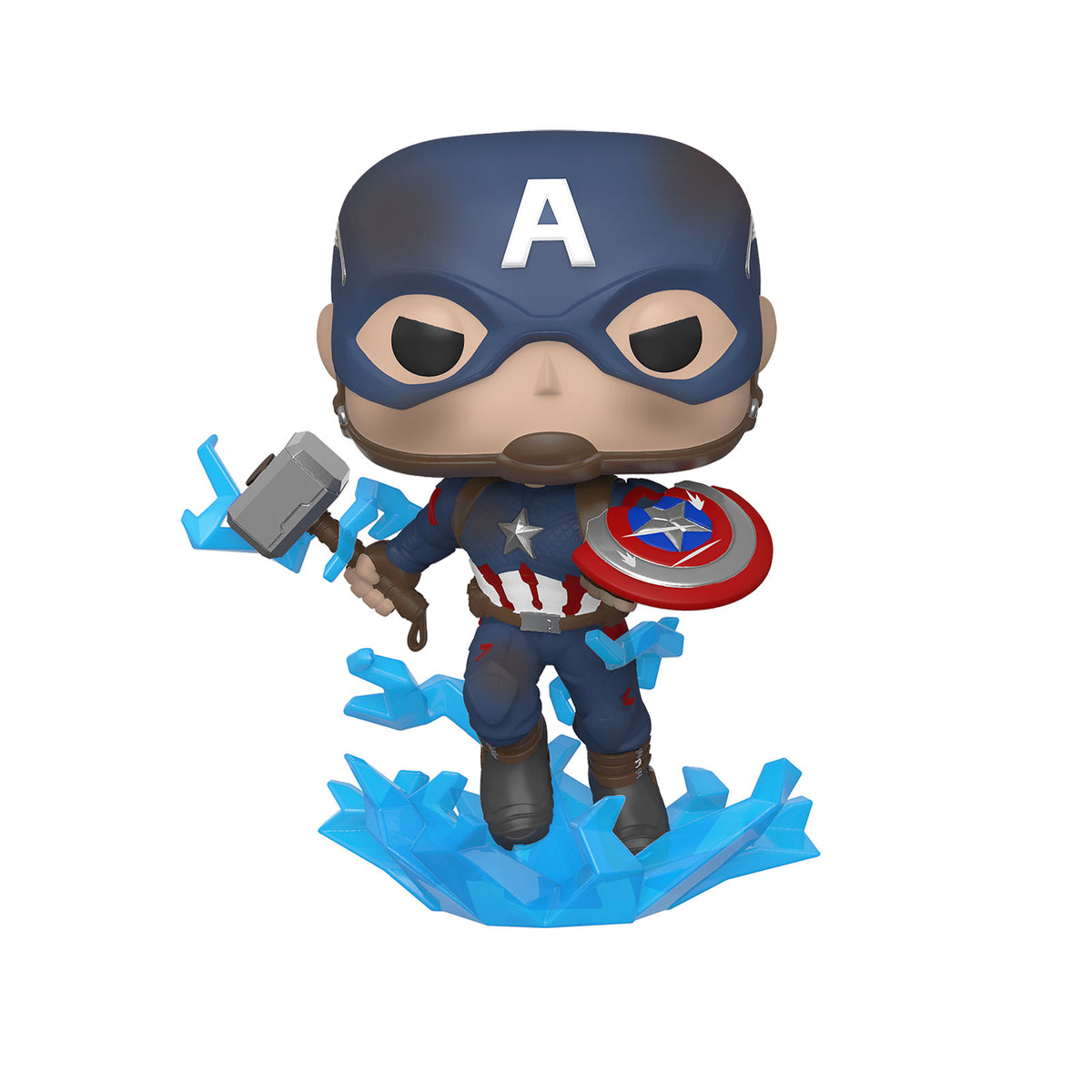 Zdjęcie produktu Avengers - Captain America Mjölnir & Broken Shield Endgame Funko Pop figurka z kiwającą się głową