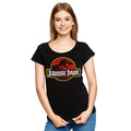 Zdjęcie produktu Jurassic Park - Logo T-Shirt damskie czarne