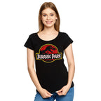 Zdjęcie produktu Jurassic Park - Logo T-Shirt damskie czarne