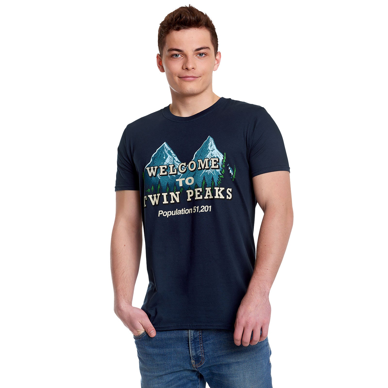 Zdjęcie produktu Twin Peaks - Welcome to Twin Peaks T-Shirt niebieski