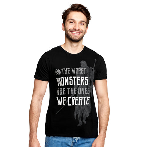Zdjęcie produktu Koszulka Monsters We Create dla fanów Wiedźmina czarna