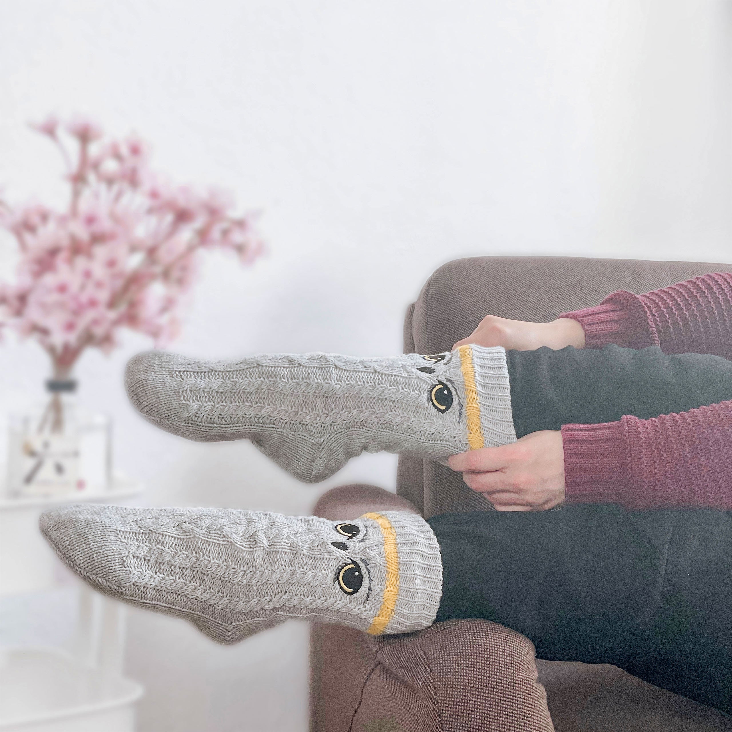 Zdjęcie produktu Harry Potter - Skarpetki Hedwiga szare