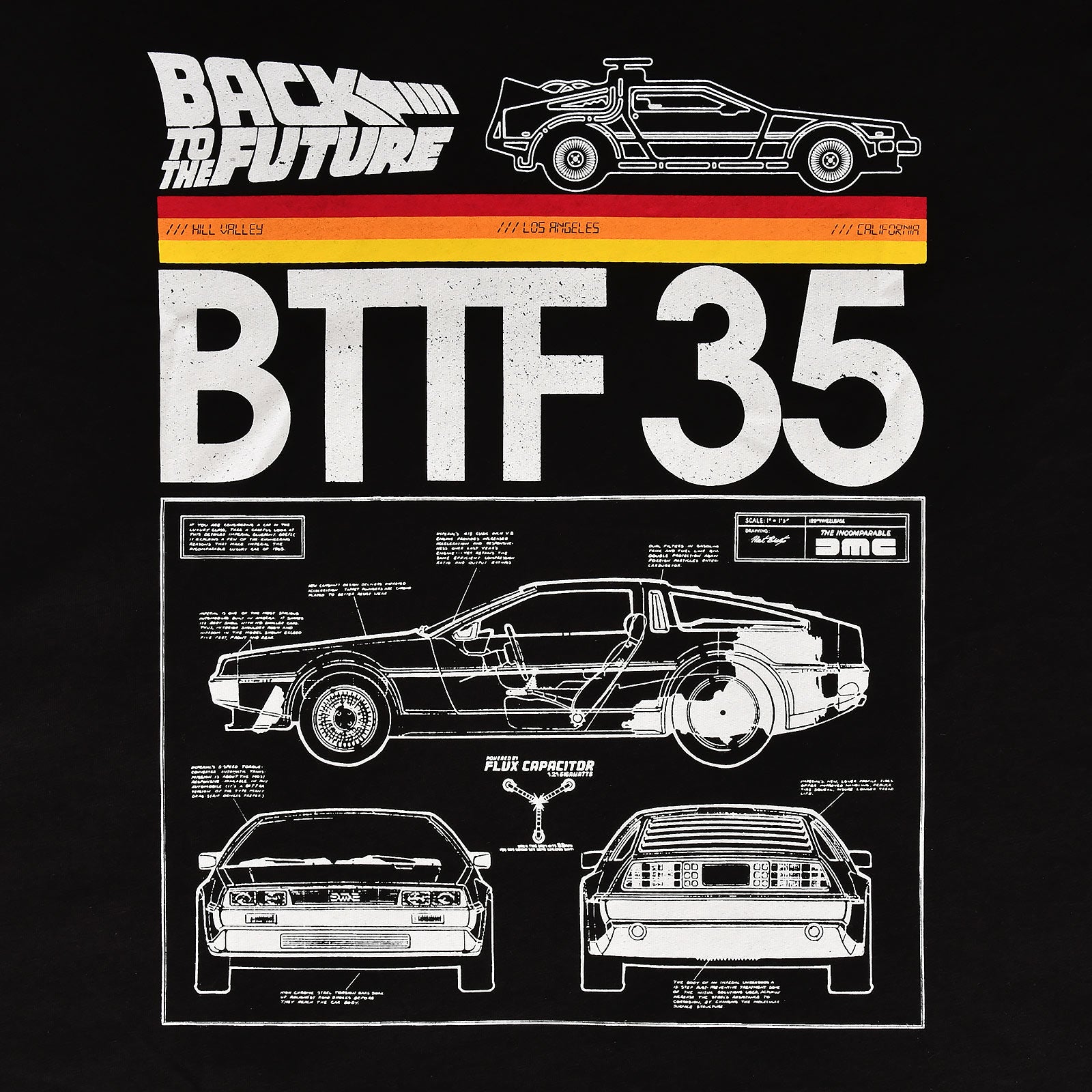 Zdjęcie produktu Powrót do przyszłości - BTTF 35 T-Shirt czarny