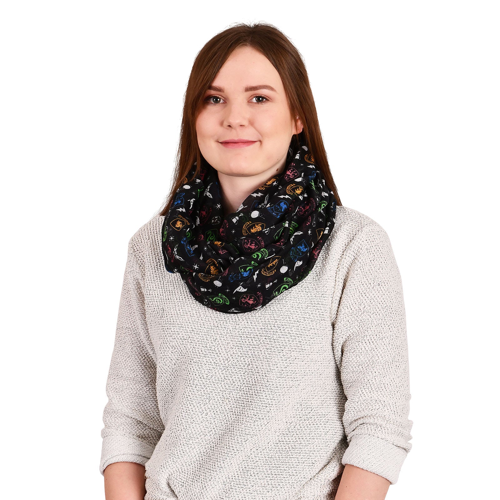 Product image Harry Potter - Hogwarts Crest Loop Scarf Black